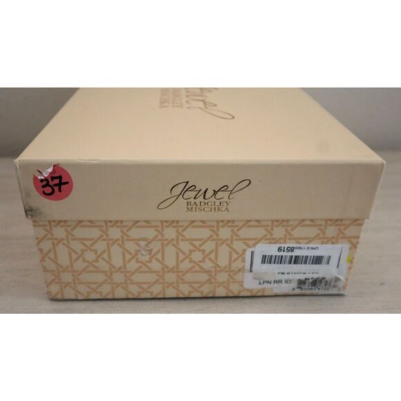 Jewel Badgley Mischka Women's Sz 8M Black Rochel Platform Block Heels - Picture 9 of 9